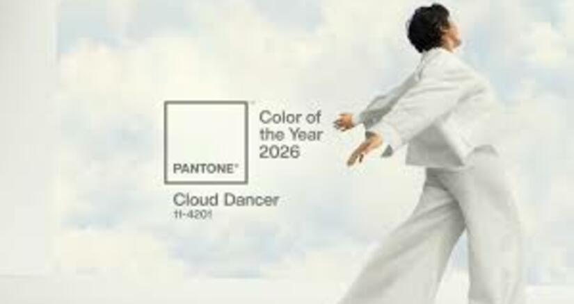 Pantone公布2026年度代表色──雲舞白 Cloud Dancer